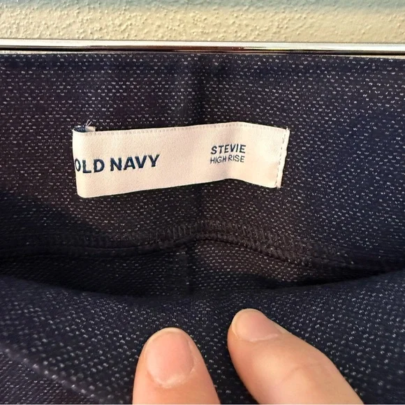 Old Navy Blue Denim Color Stevie High Rise Leggings Bundle of 2 Women Size M - Picture 4 of 11